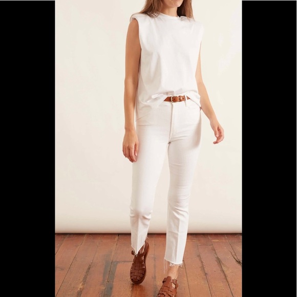 MOTHER The Hustler Ankle Fray Jean in Fairest of Them All Size 31 NWT - Picture 1 of 16